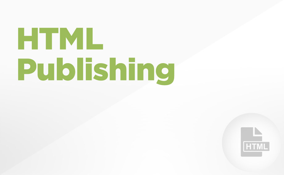 HTML5 Publishing
